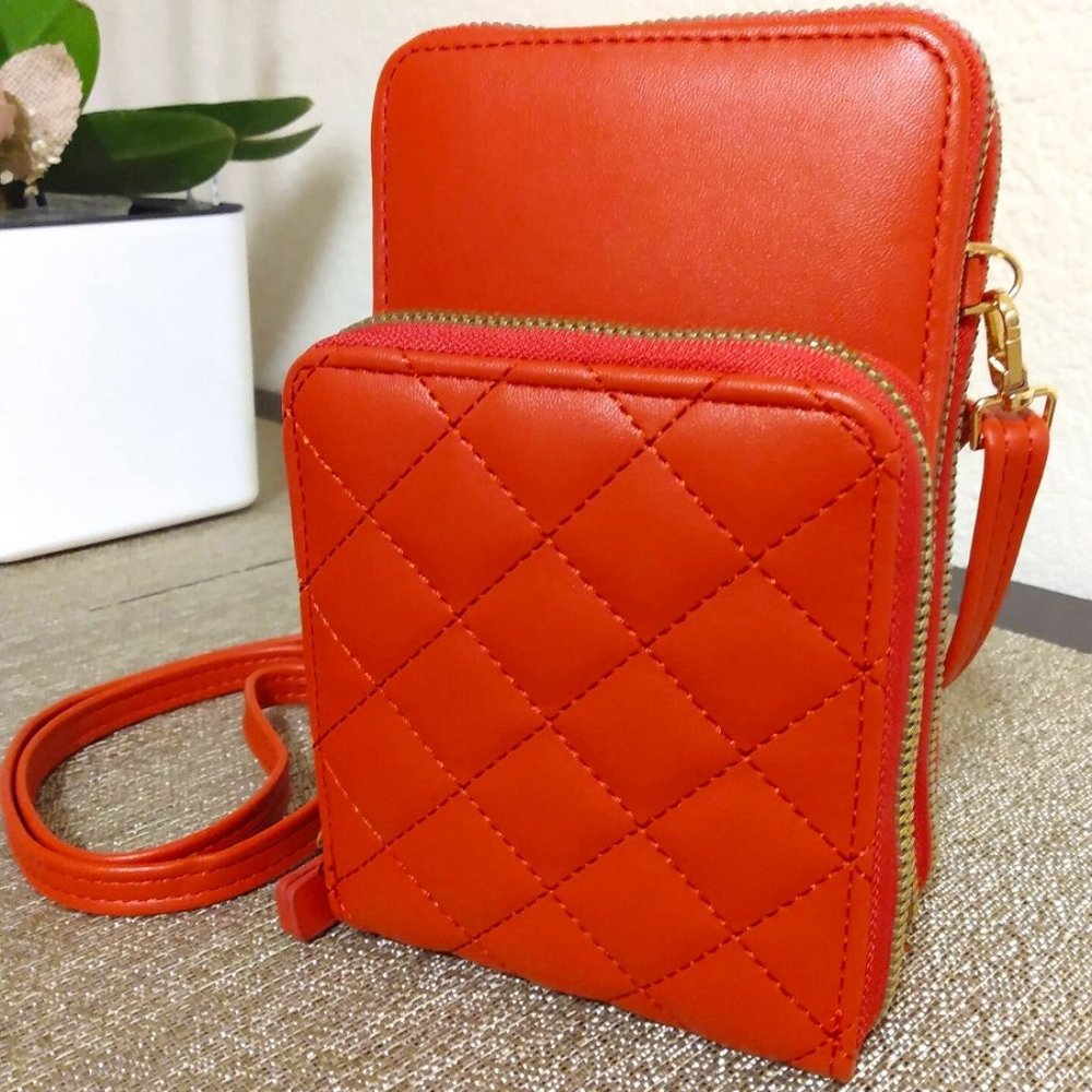 NWOT:  Beautiful Red Multi-Compartment Crossbody Bag